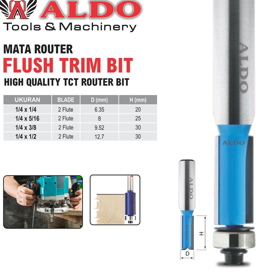 Flash Shipment Mata Router Flush Trim Bit