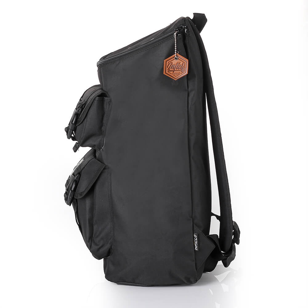 STRIKE BLACK |ManNeedMe x INFICLO| Tas Ransel Pria Backpack Tas Punggung ORIGINAL FREE RAINCOVER