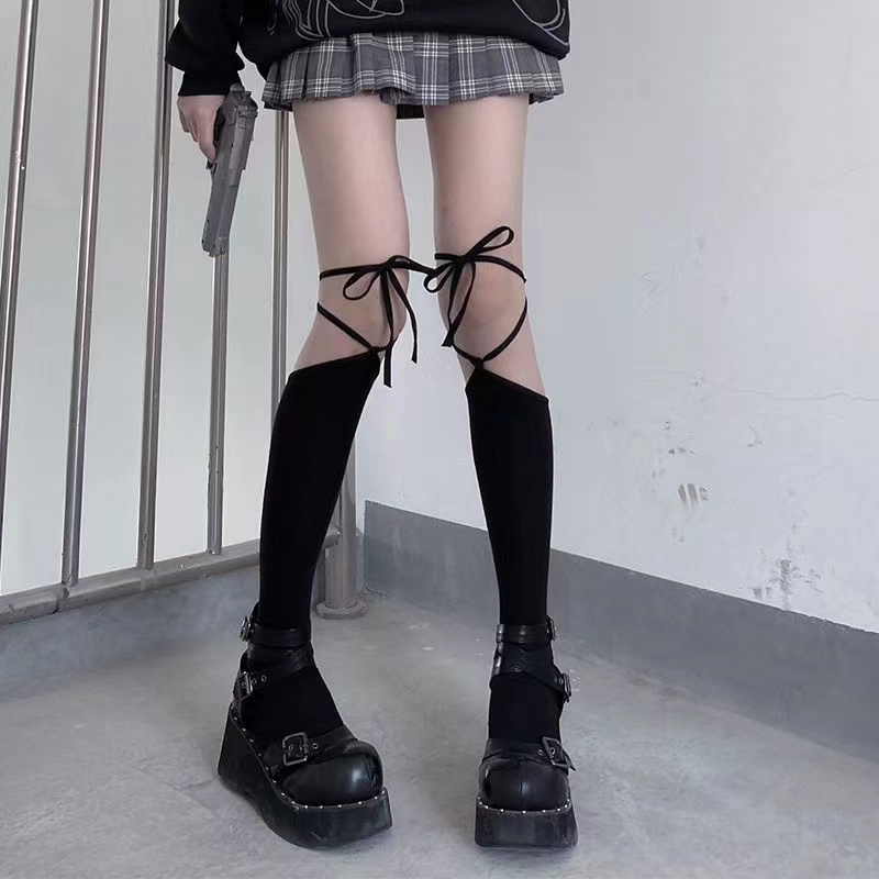 Gothic's Plaid Thigh High Stocking 8869