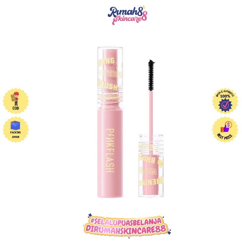 PINKFLASH OhMyWink Length Curled Maskara Ultrathin Fibre Waterproof Limitless Eyelash Skinny Mascara Pink Flash