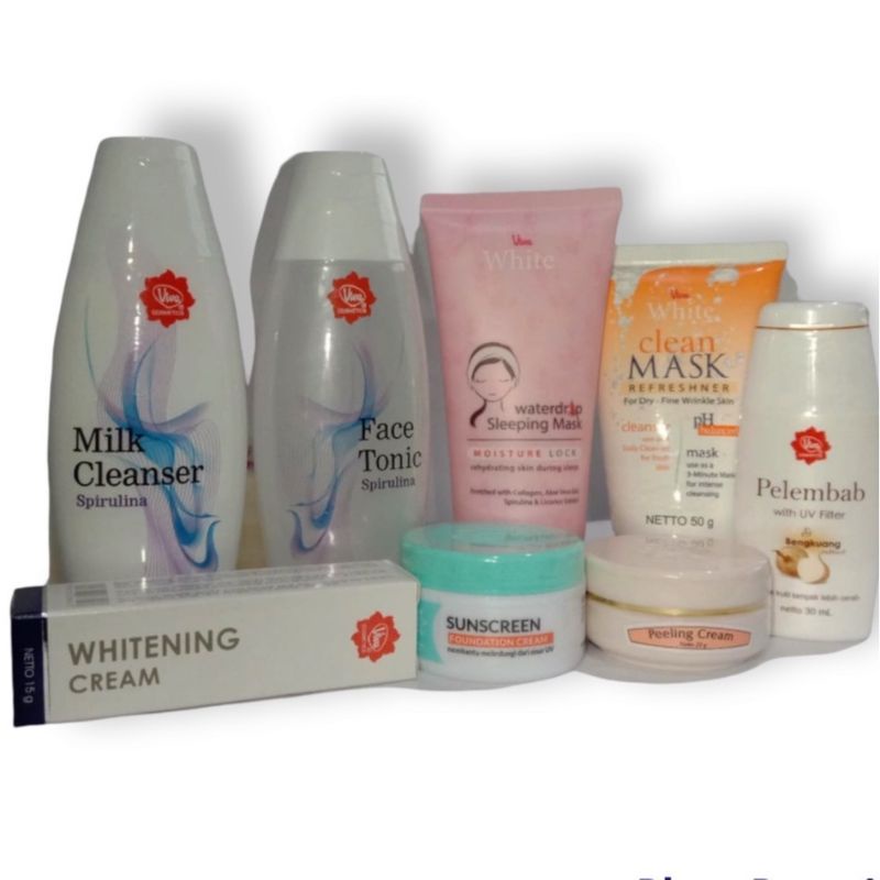 Viva Paket Perawatan Skincare Pagi Siang Malam Kulit Kering & Spirulina Mencerahkan