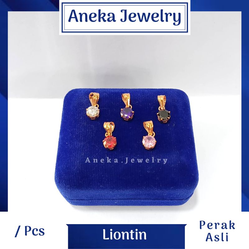 Liontin Desi Variasi, Perak 925, Sepuh Emas Kuning