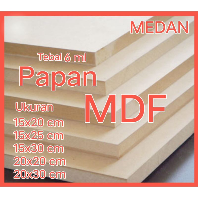 

PAPAN MDF UKURAN 15 X 30 CM COD MEDAN