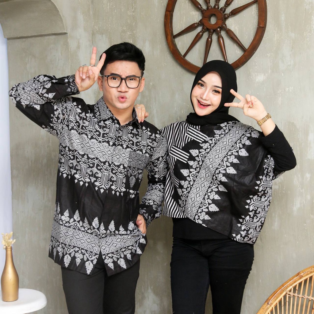 CROP TOP ANJANI &amp; KEMEJA PRIA KEISHAN.ID COUPLE ATASAN KANTOR