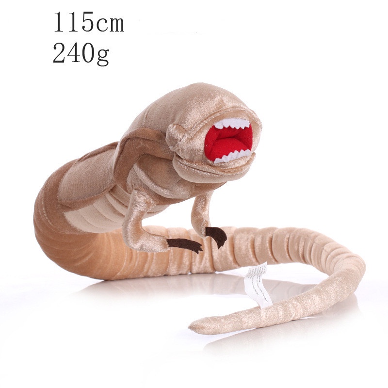 Action Figure Alien Ukuran Besar Mainan Boneka Predator Facehugger 50CM 115CM Bahan Plush Untuk Anak / Dewasa