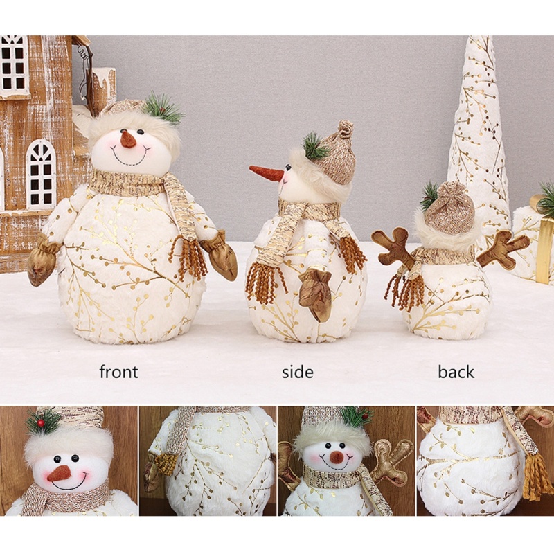 Mary Smiling Snowman Plush Stuffed Animals Ornament Decor Hadiah Desember Merry Christmas Everyone Snowman Figure