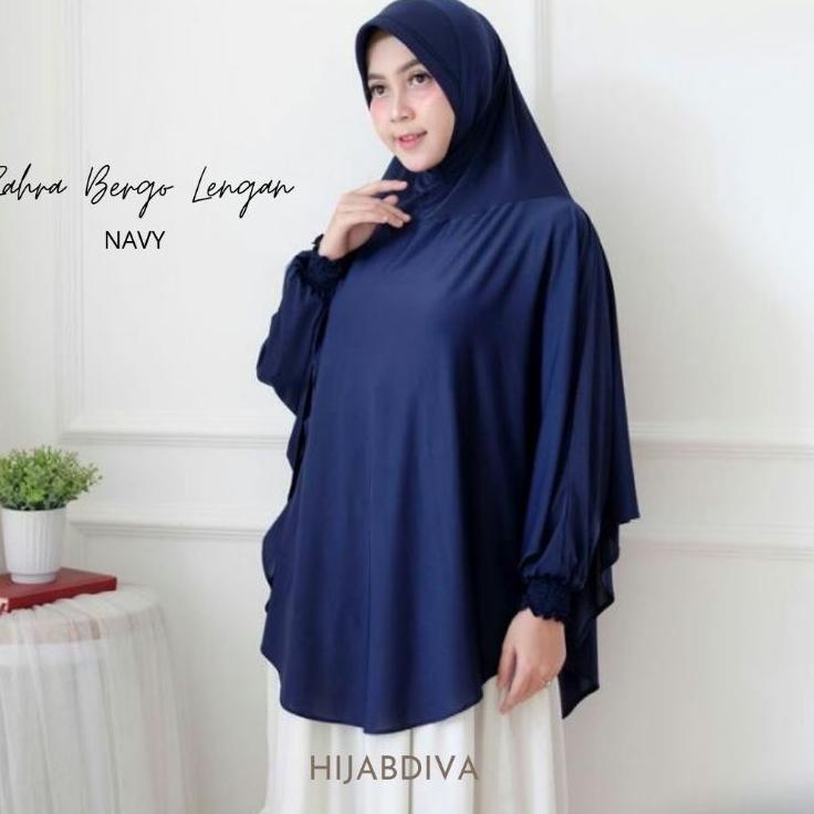 YGD Bergo Lengan Jilbab Tangan Jumbo Pad Busa Jersey Zoya Premium ZAHRA FATIMAH LENGAN ORI HIJABDIVA