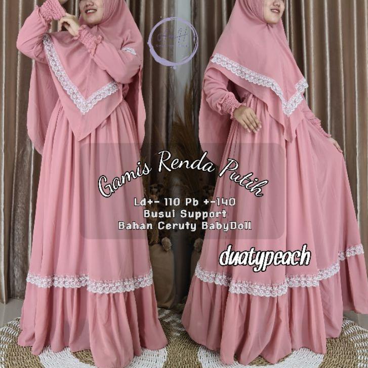 Special Price GAMIS CERUTY RENDA PUTIH BY BERMERKS