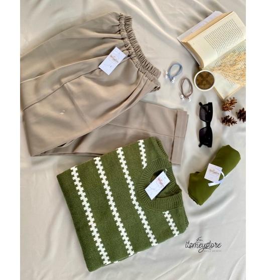 Ready One set Outfit Atasan Sweater / One Set Ootd Murah / viral / MeystoreOfficial