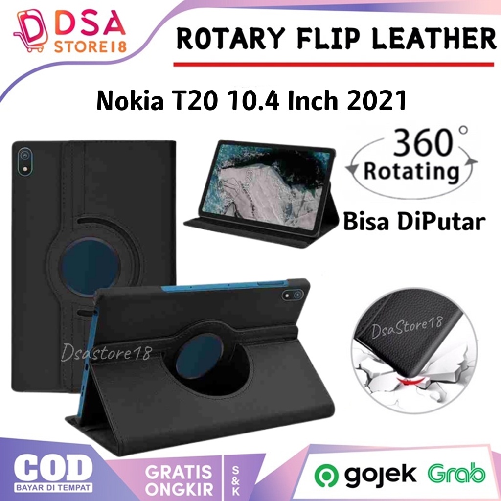Case Nokia T20 / Nokia T21 / Casing Nokia T21/T20 10.4" / Nokia T20 Cover Rotary 360° Standing Leath