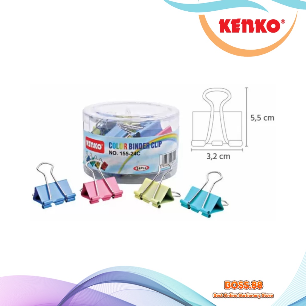 

BINDER CLIP / KLIP BINDER KENKO NO. 155 WARNA