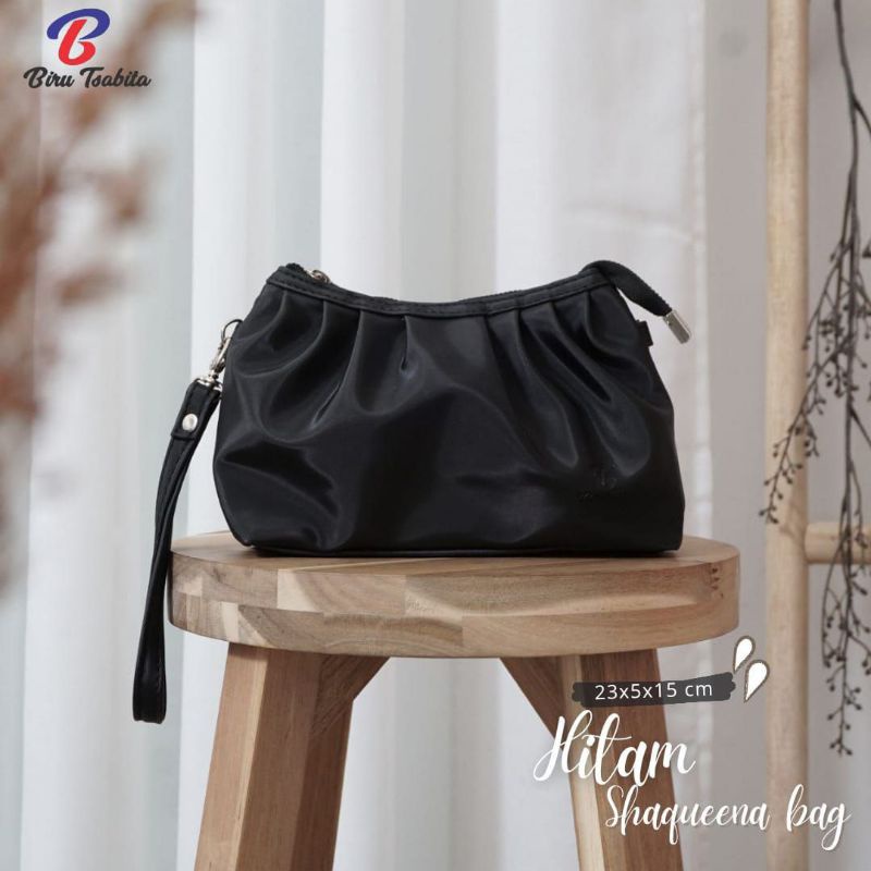 SHAQUEENA BAG BY BIRU TSABITA BAHAN CHOCOLY ANTI AIR WATERPROOF PREMIUM TALI PANJANG