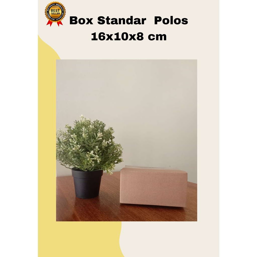 

(HARGA PAKET 10 PCS) BOX POLOS STANDAR UK 16X10X8 CM