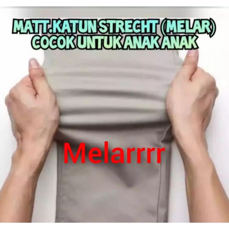 [BIG SIZE] CELANA CHINOS PANJANG KARET PINGGANG RIP KOLOR