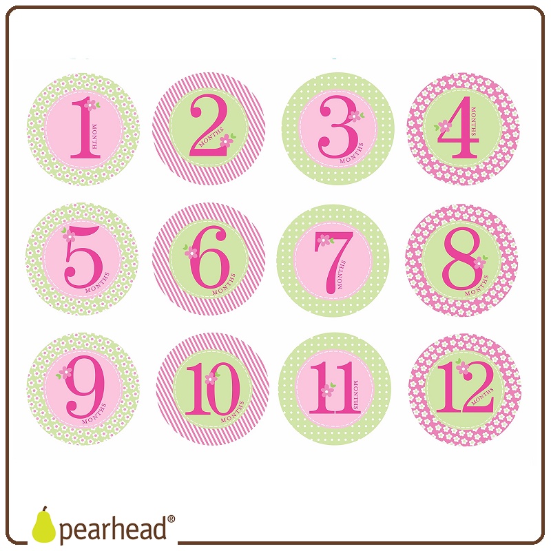 Pearhead Baby Milestone Stickers