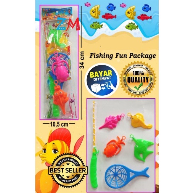 PROMO COD - Mainan Pancingan Magnet SH 324 Kantong Fishing Game Edukasi /MAINAN MONOTORING ANAK//MAINAN MURAH//MAINAN SERU SERUAN