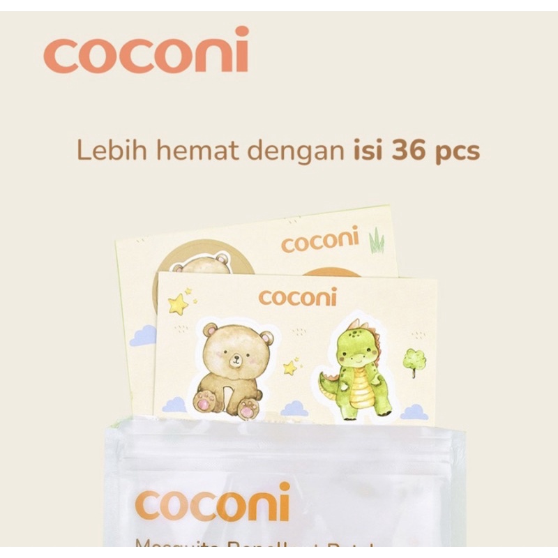 Coconi Mosquito Repellent Patch 36pcs / Stiker Anti Nyamuk Anak Bayi