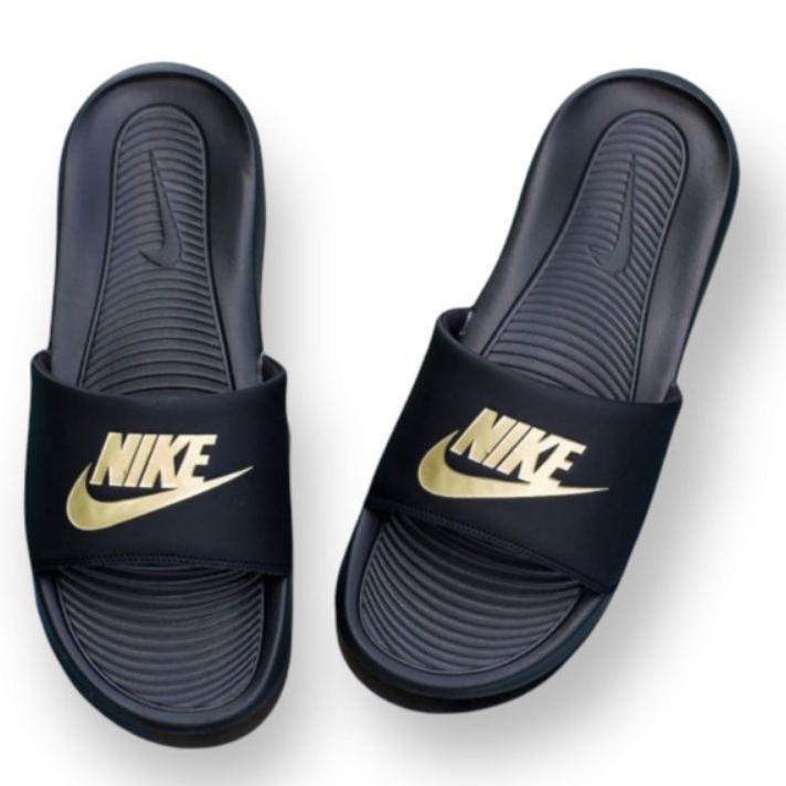 Langsung Atc Sandal Slop Pria Big Size premium Hitam putih Nike victory sandal slide sendal slip on 