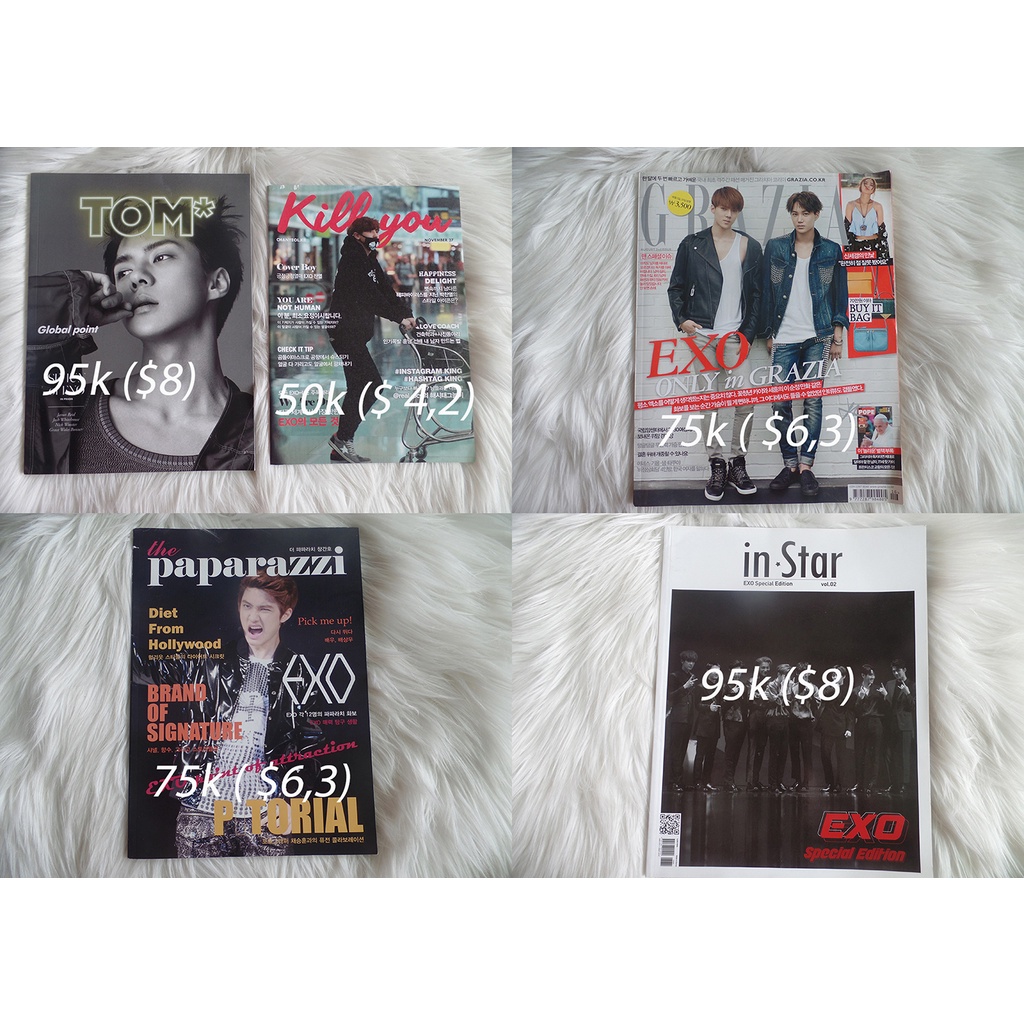 MAJALAH EXO SEHUN KAI TOM Magazine Global Issue July 2017 THE PAPARAZZI IN STAR GRAZIA IVY CLUB