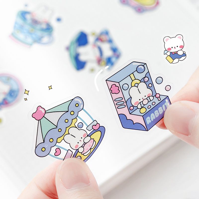 

✅ 40 Pcs Stiker Motif Anak Sekolah dan Kelinci Lucu Anti Air Untuk Dekorasi Jurnal #2