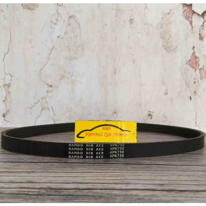 BANDO VAN BELT 4PK 750 RIB BELT TALI KIPAS 4PK-750 FAN BELT ALUR