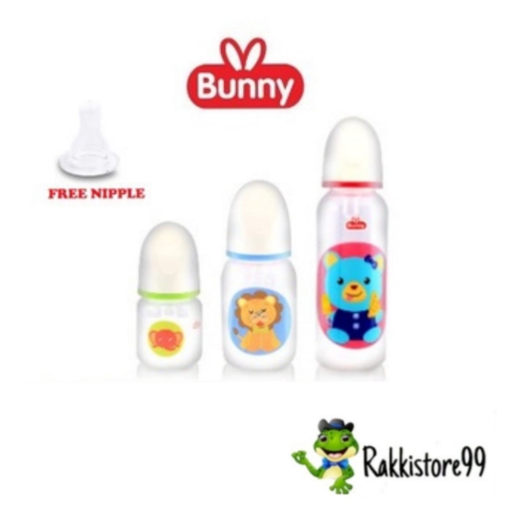 ❣️Rakkistore99❣️ Lusty Bunny Botol Susu Bayi Dot Gepeng Regular | 60ml | 125ml | 250ml