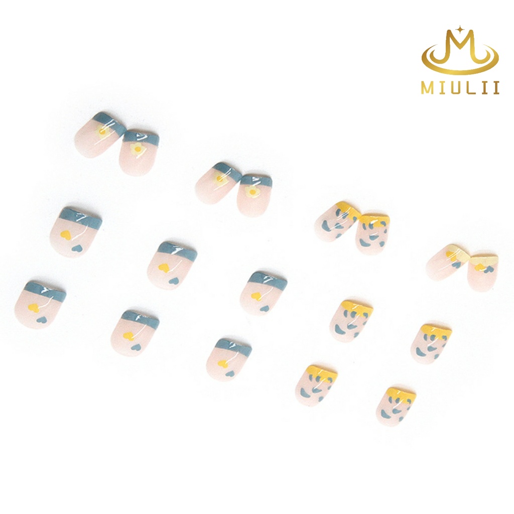 MIULII / KUKU PALSU   A0525  / 24PCS / 3D / NAIL ART / PREMIUM / CUTE / FREE LEM JELLY / KUTEK