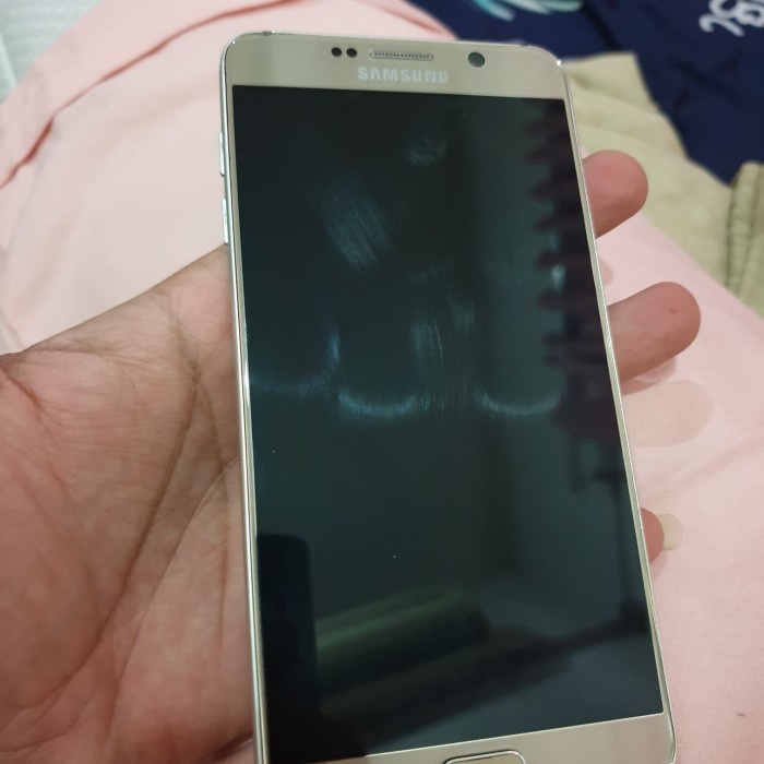 [ Hp / Handphone ] Samsung Note 5 Mulus Lengkap Nominus Origiall Bekas / Second / Seken / 2Nd