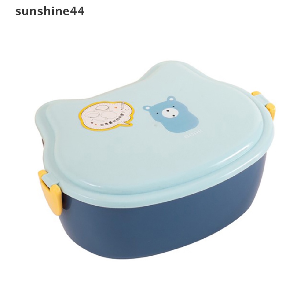 Sunshine Kotak Makan Bento 2 Lapis Motif Kartun Untuk Anak