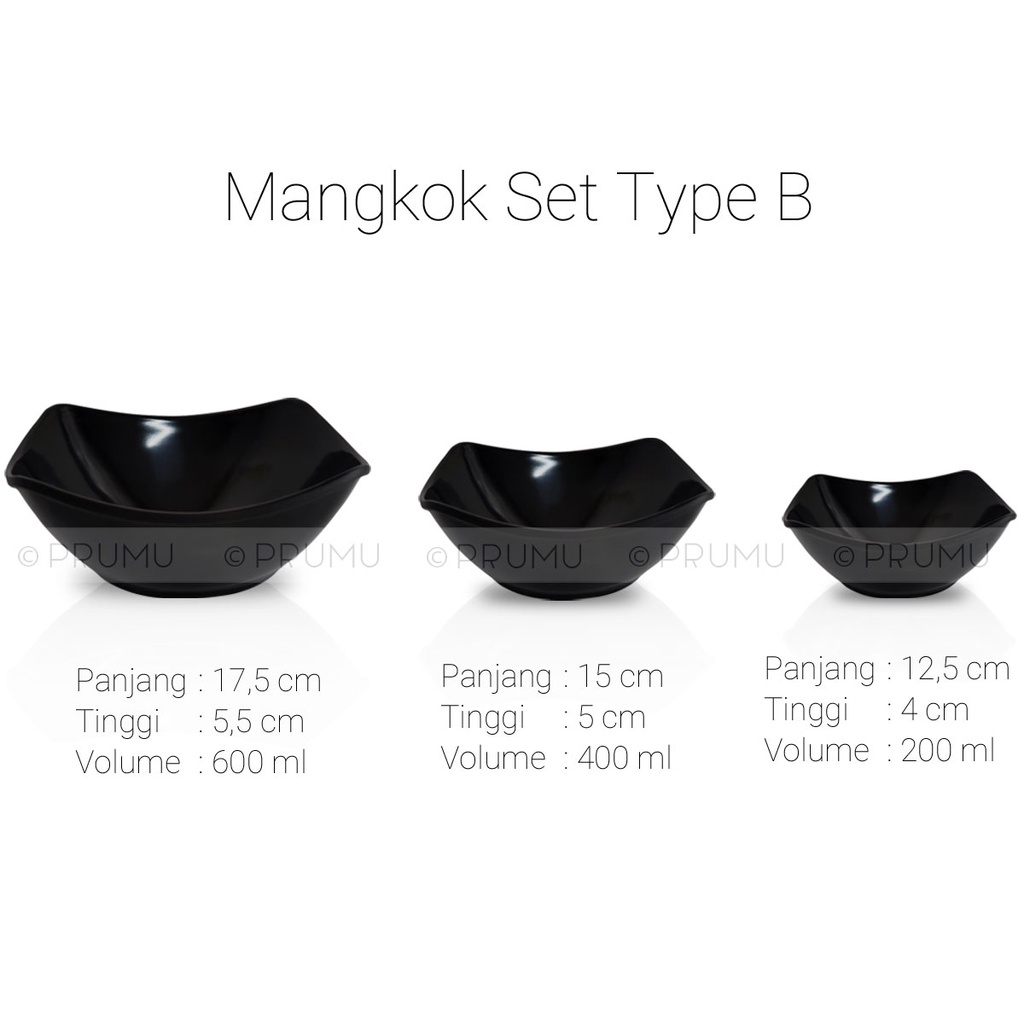 Mangkok Set Besar Kecil - Paket Mangkok Melamin - Mangkok Melamin - Set Mangkok Melamin