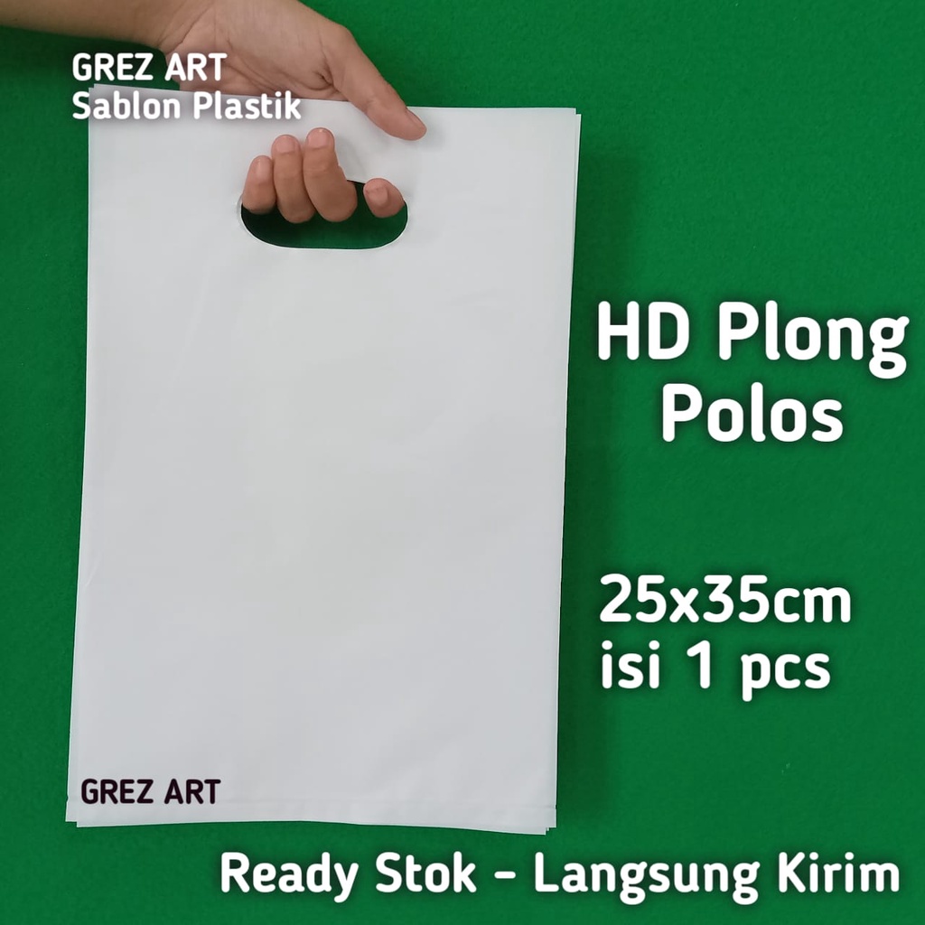 Plastik Plong HD Polos Tebal, 25x35 (per pcs) / Plastik Olshop Pond