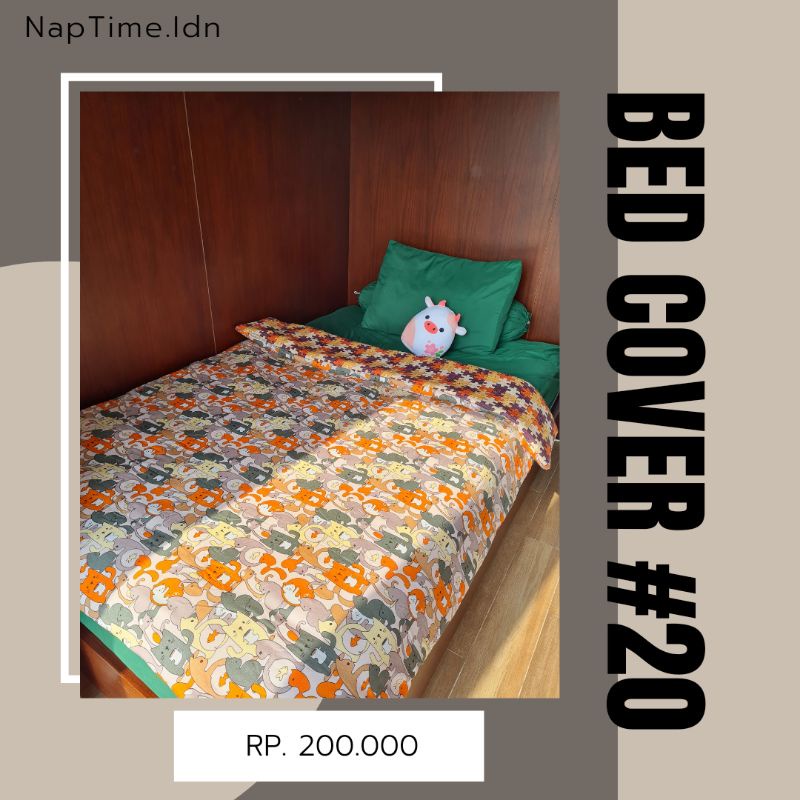 Bed Cover Premium - (naptime.idn) // Bed Cover set or Bed cover Only // Bed Cover Lucu // Bed cover 