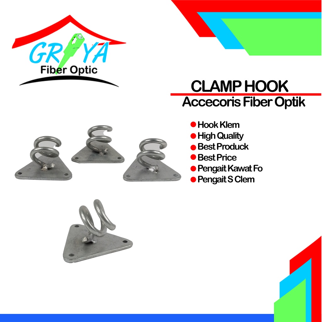 Hook S Clamp klem Hook Pengait kabel fiber optik Aksesoris Fiber Optik