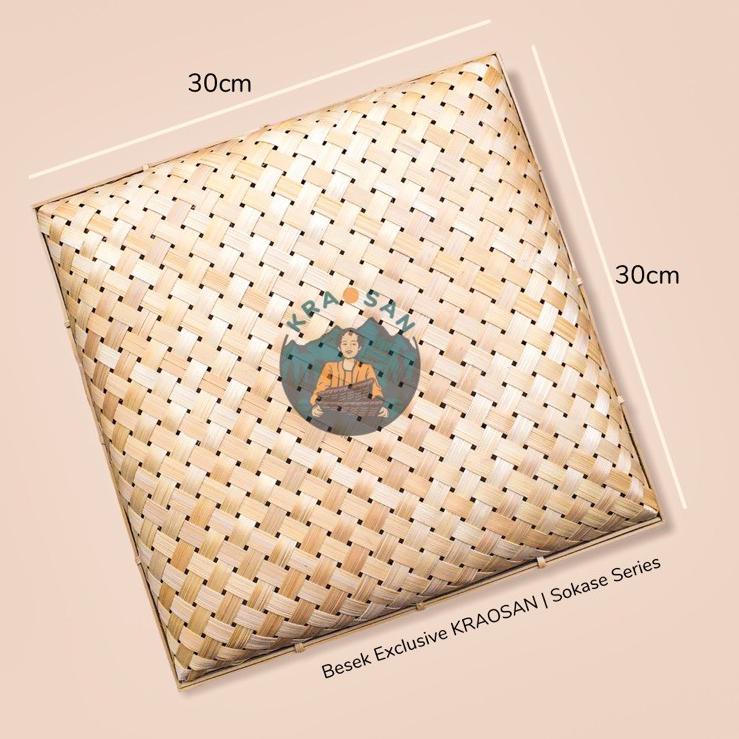 Diskon s/d 60% KRAOSAN - BESEK BAMBU EXCLUSIVE Sokase 30x30x15 - Tempat Hampers Tempat Souvenir Kera