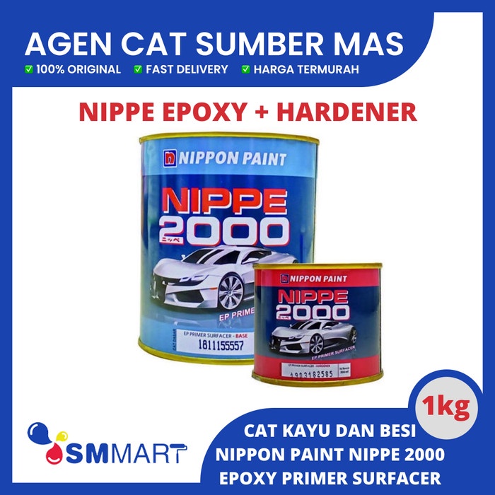 Cat Semprot Nippe 2000 Epoxy/ Nippe Epoxy Primer Surfacer 1Kg (Epoxy+Hardener)