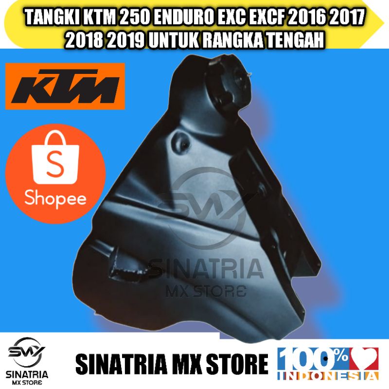 TANGKI KTM 250 BESI CUSTOM Fueltank Enduro KTM 250 EXC EXCF 2016 2017 2018 2019 UNTUK RANGKA TUNGGAL