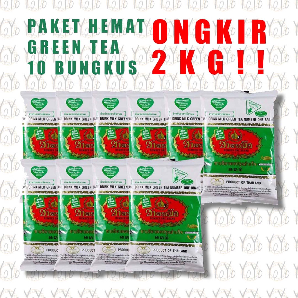 

YoYo PAKET 10bks x 200grams THAI GREENTEA