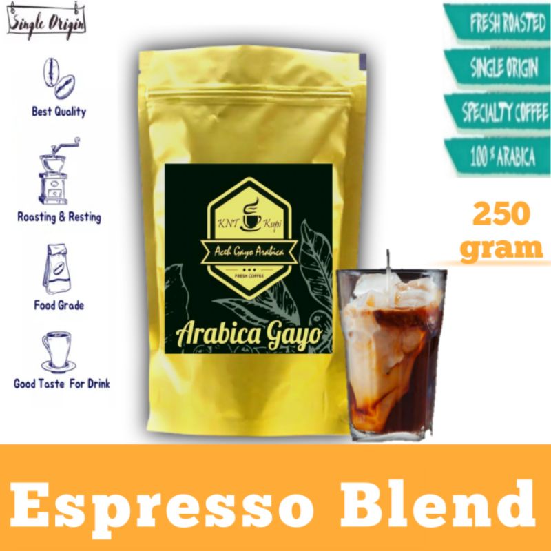 

BUBUK KOPI MURNI ARABIKA ROBUSTA GAYO ACEH ESPRESSO BLEND ORIGINAL 250gram BIJI SANGRAI HITAM ASLI PALING ENAK OLEH OLEH KHAS TOKO OLSHOP ACEH.