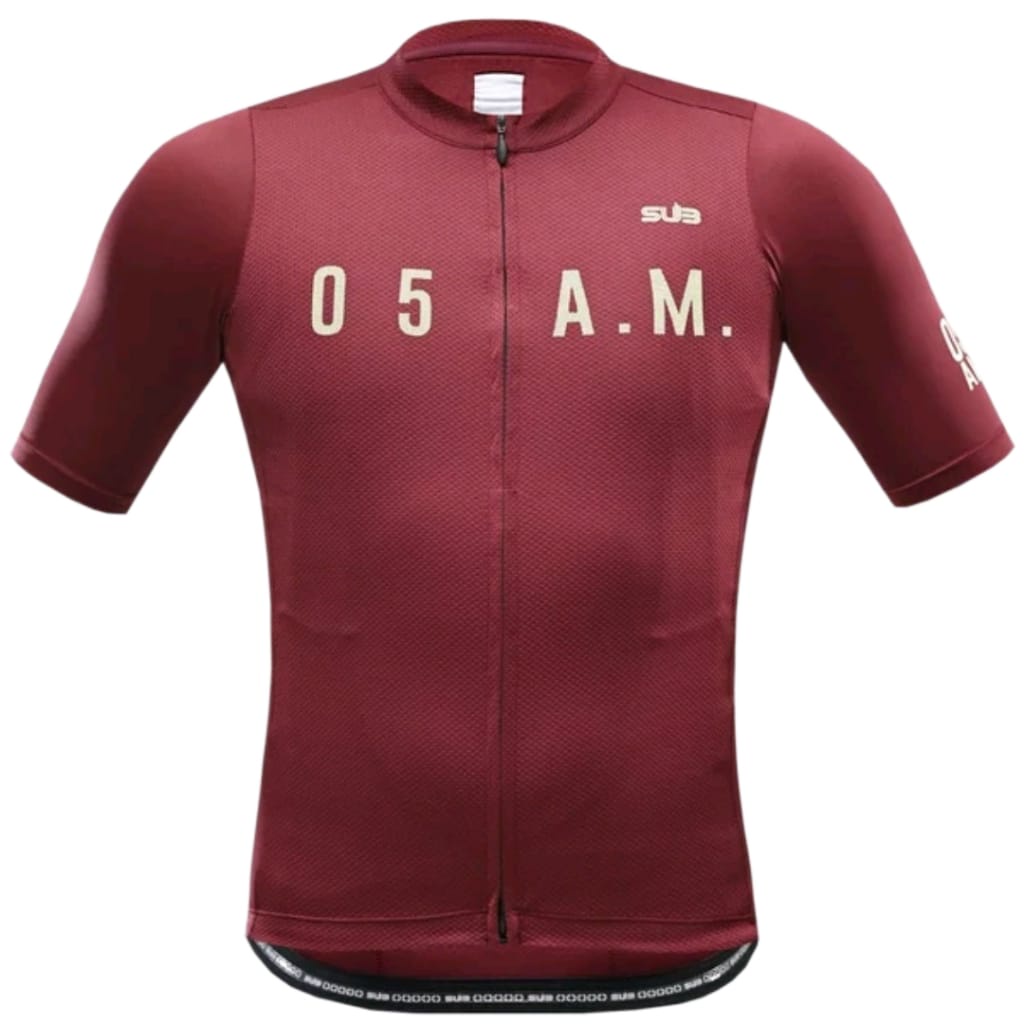 SUBJERSEY SUB JERSEY SEPEDA 05 AM 05AM ELITE MAROON RED