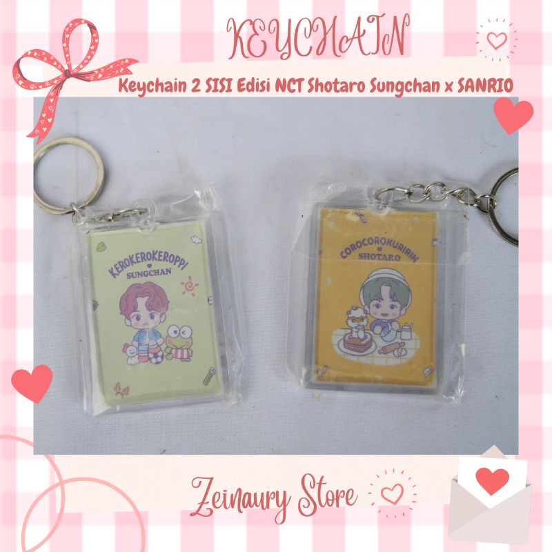 KEYCHAIN 2 SISI EDISI NCT X SANRIO SHOTARO SUNGCHAN