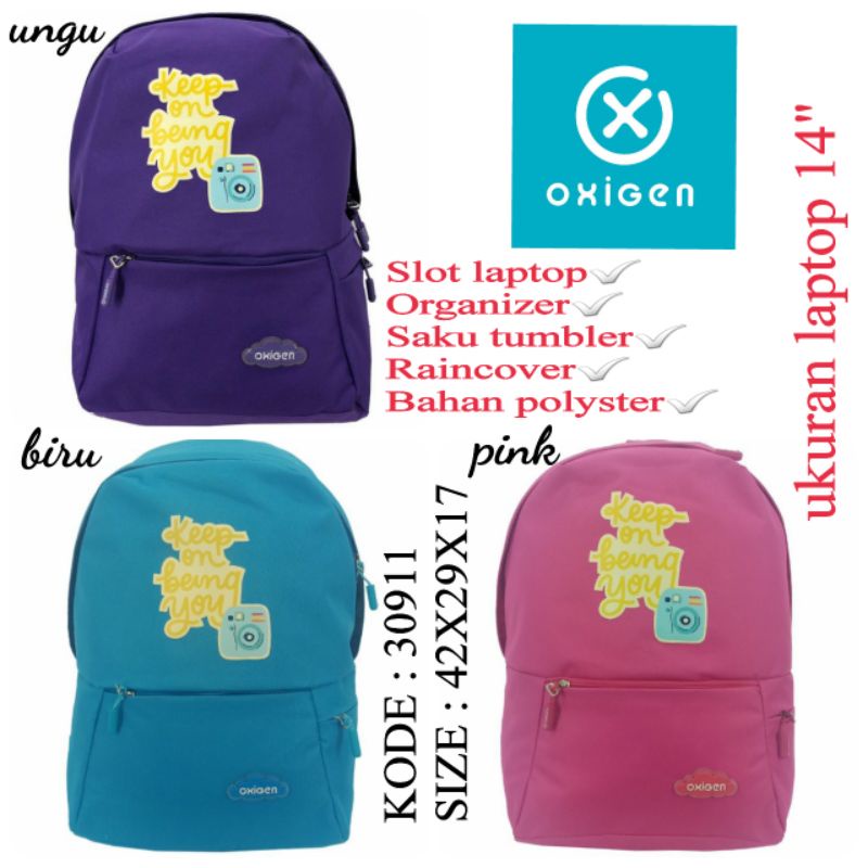 TAS SEKOLAH BACKPACK BY OXIGEN 30911