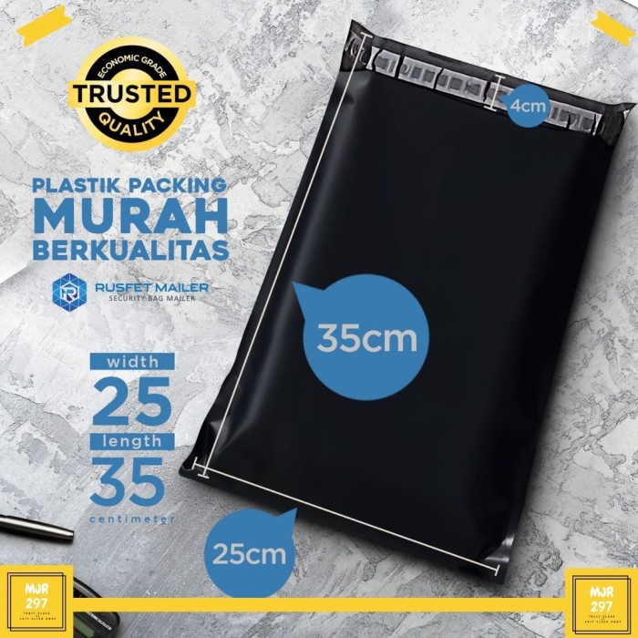 

Murah Amplop Plastik Polymailer Packing Packaging - Rusfet - 25 X 35 Hemat