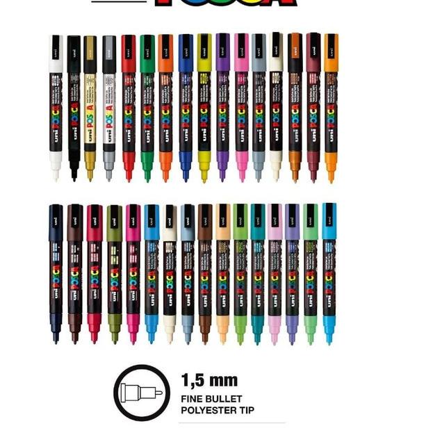 

Hot Sale Uni Posca PC-3M Marker Pen Fine Tip- VARIAN 1 ,.
