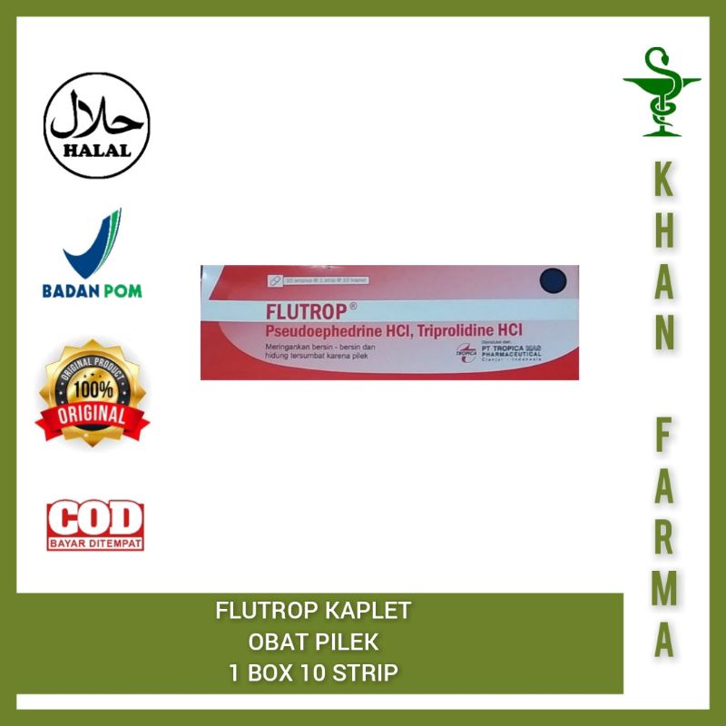 FLUTROP TABLET UNTUK PILEK, BOX 100 TABLET