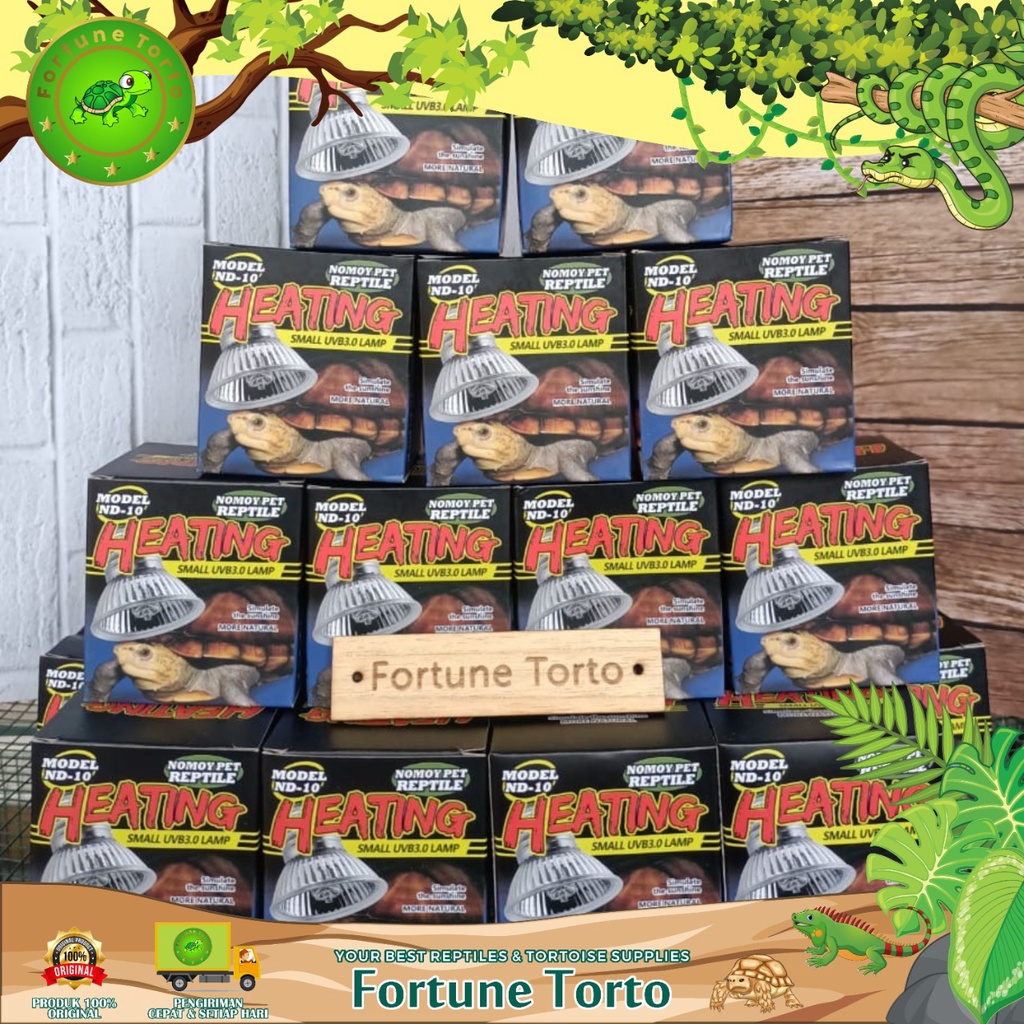 Lampu Uva+Uvb merk Nomoy/Lampu Reptil/Lampu Kura kura/Penghangat Kura