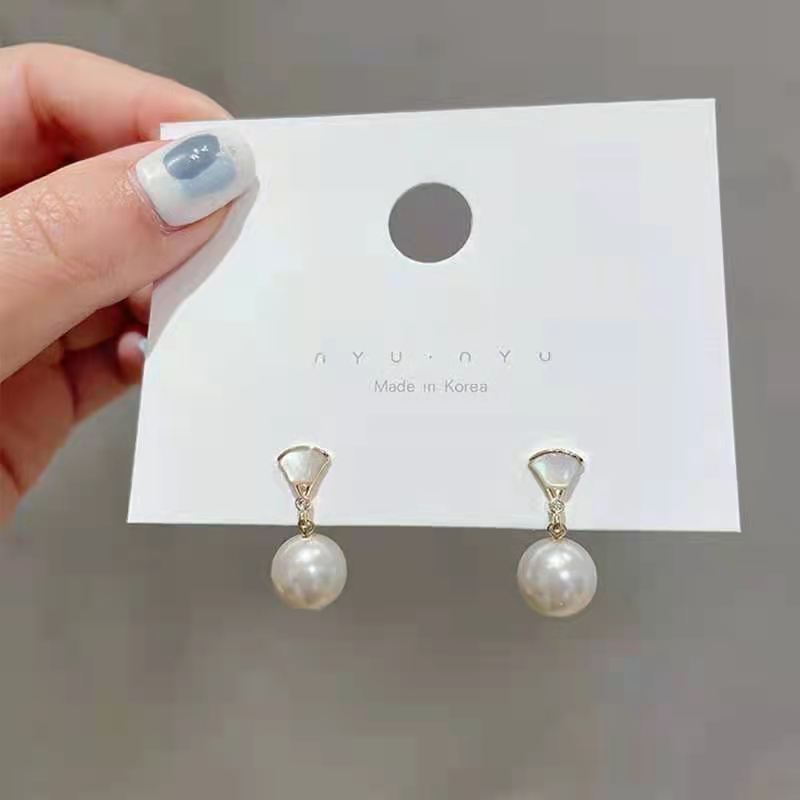 Anting Tusuk Gantung Temperament Hias Mutiara Gaya Jepangkoreauniksimple Untuk Wanita