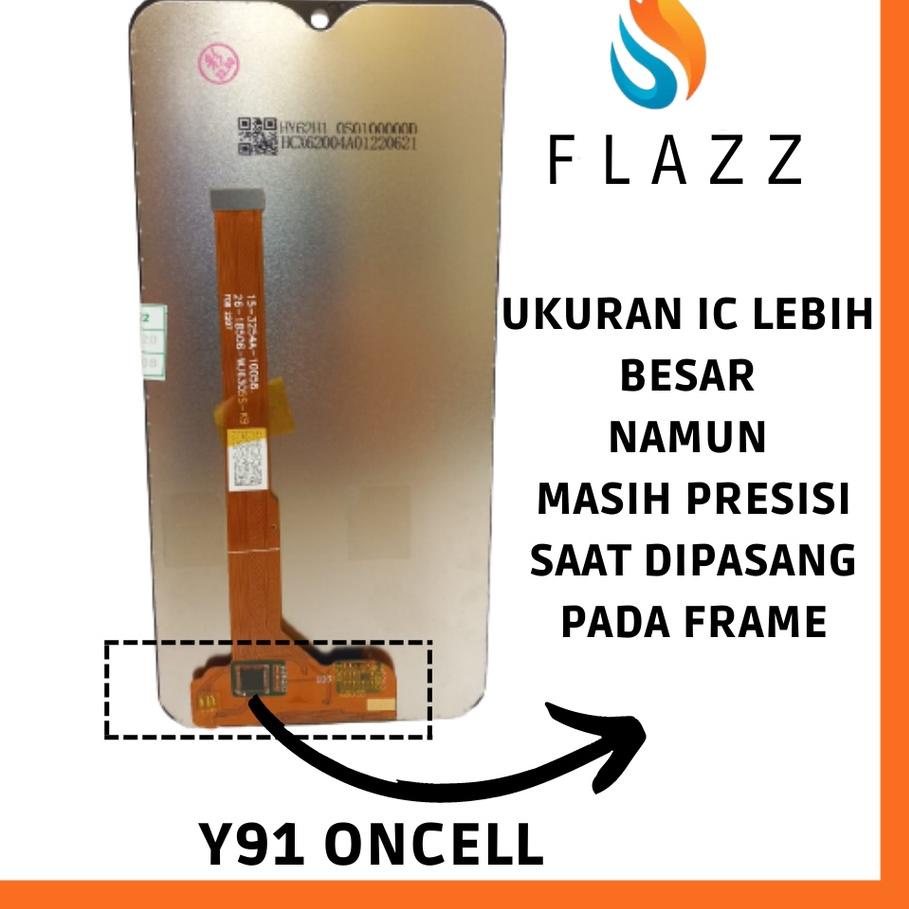 Best  LCD TOUCHSCREEN VIVO Y91 Y93 Y95 Y1S MULTITOUCH KUALITAS ONCELL & INCELL BLACK LCD TS FULLSET