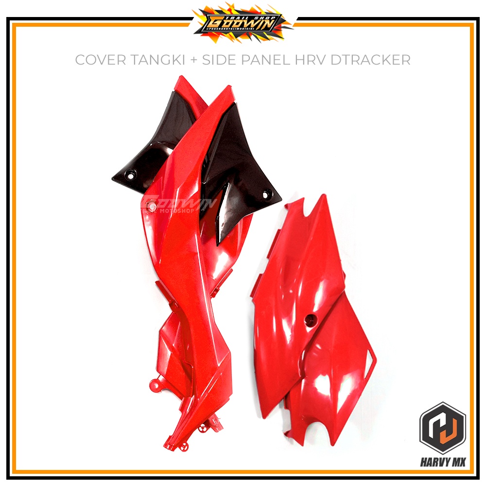 Paket Legshield Cover Tangki HRV KLX BIGFOOT / DTRACKER NEW Cover Body Depan Side Panel BF / DT NEW
