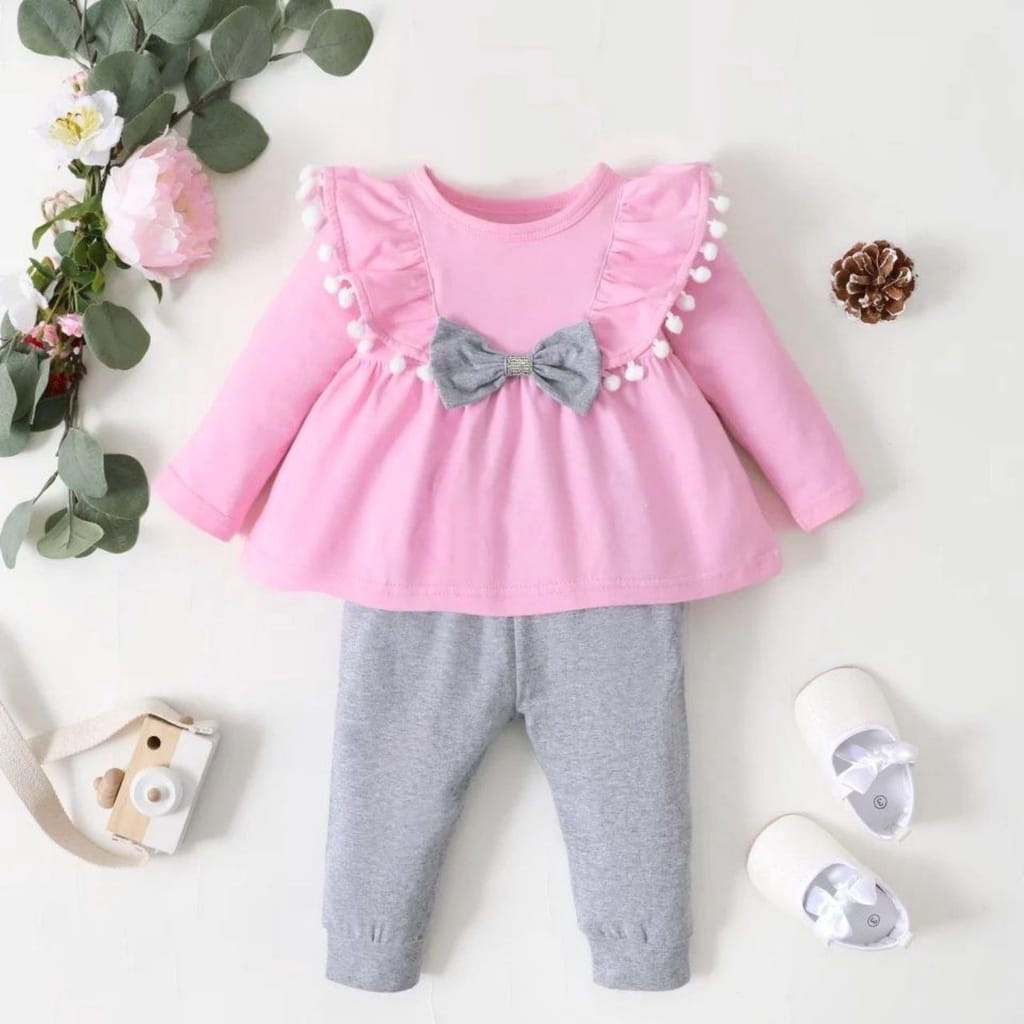 One Set Anak Perempuan / Baju Setelan Anak 1 - 6 Tahun