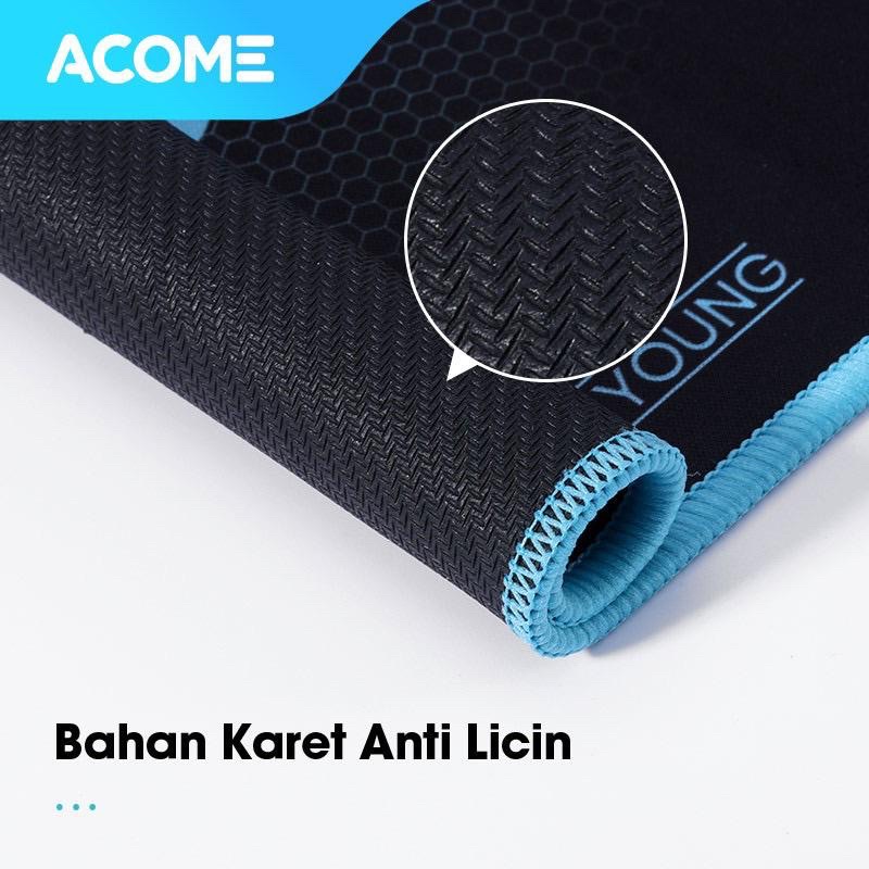 ACOME Fashion Mouse Pad Alas Karet Anti Slip AMP01 black series tatakan mose original anti slip Promo By Sen